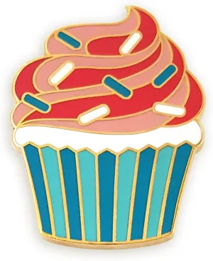 Pinsanity Cupcake Enamel Lapel Pin