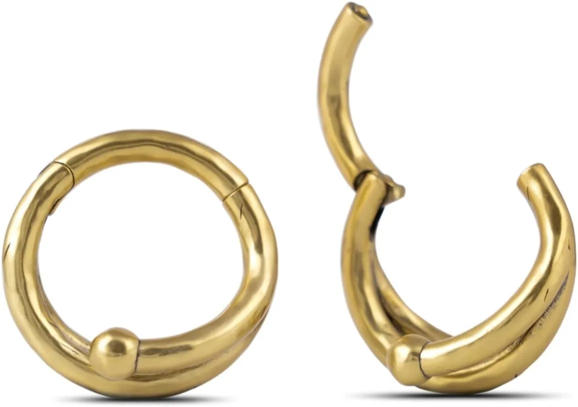 PONWAG 1 Pair 6g Sterling Silver-Plated Copper Ear Hangers for Women 4mm Dangle Gauges Lightweight Body Piercing Jewelry Fluid Curves Design Elegant Plug Gauges for Ear Stretching