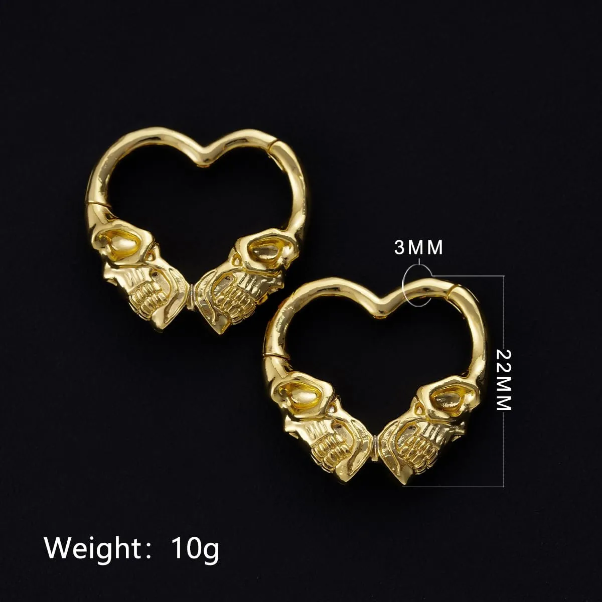 PONWAG 1 Pair 8g Ear Weights For Stretched Ears Lock Plug Dangle Gauge Ear Hanger Tunnels 3mm Ear Gauge Expander Body Piercing Jewelry