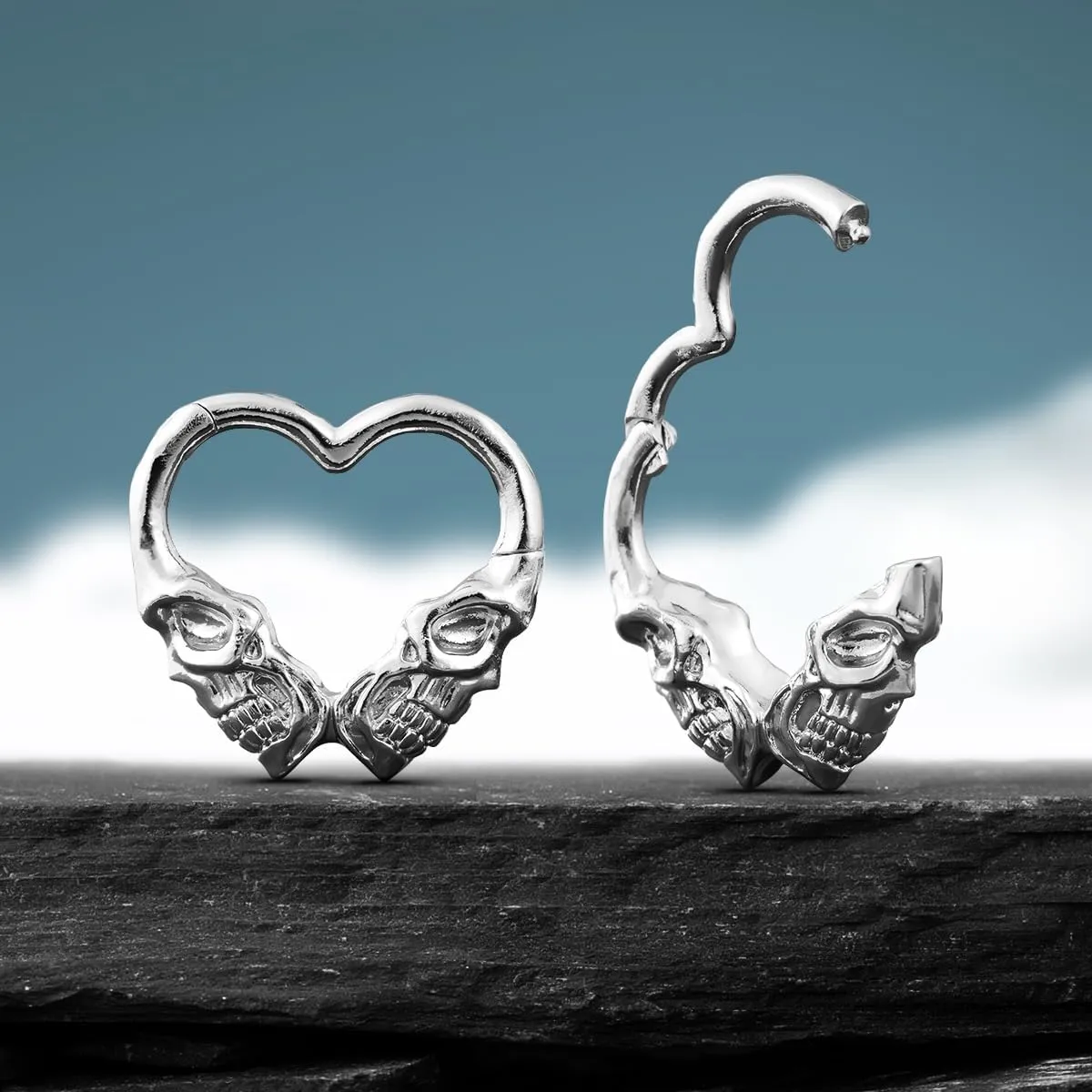 PONWAG 1 Pair 8g Ear Weights For Stretched Ears Lock Plug Dangle Gauge Ear Hanger Tunnels 3mm Ear Gauge Expander Body Piercing Jewelry