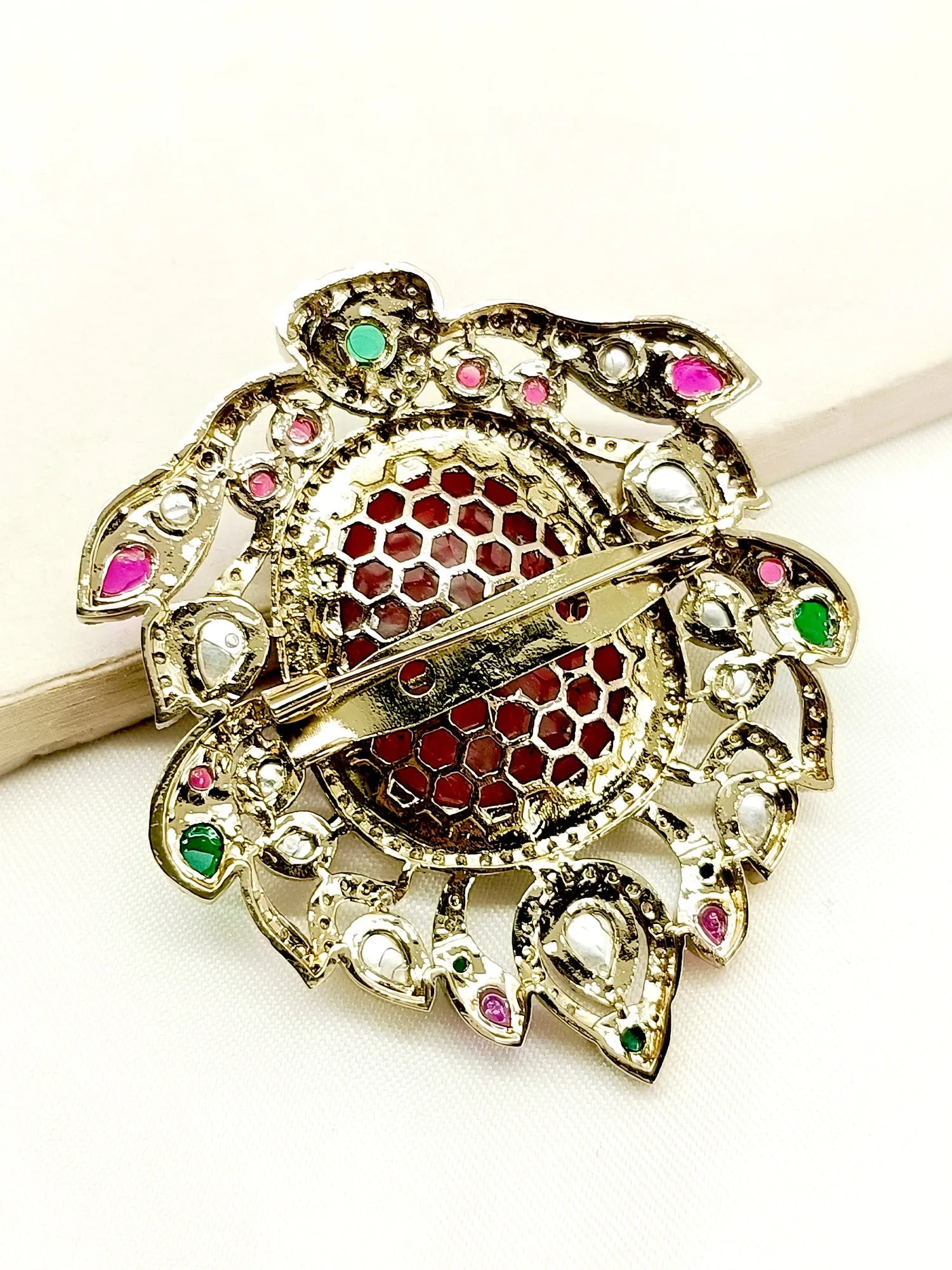Pranit Ruby Men's Brooch