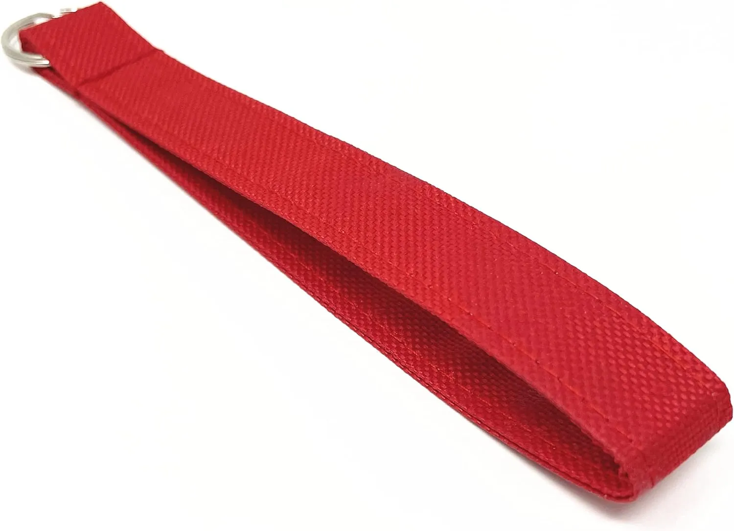 Premium poly fabric solid color Wristlet keychain with keying for key fob key wallet remote