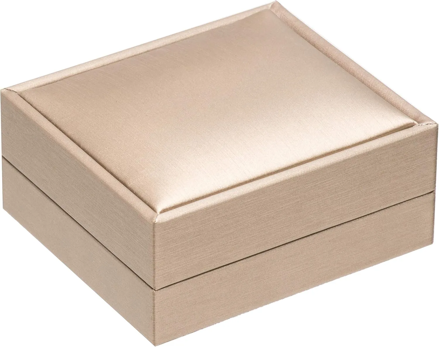 PU Leather Necklace Pendant Box for Wedding,Jewelry Gift Storage Display Case (Gold)
