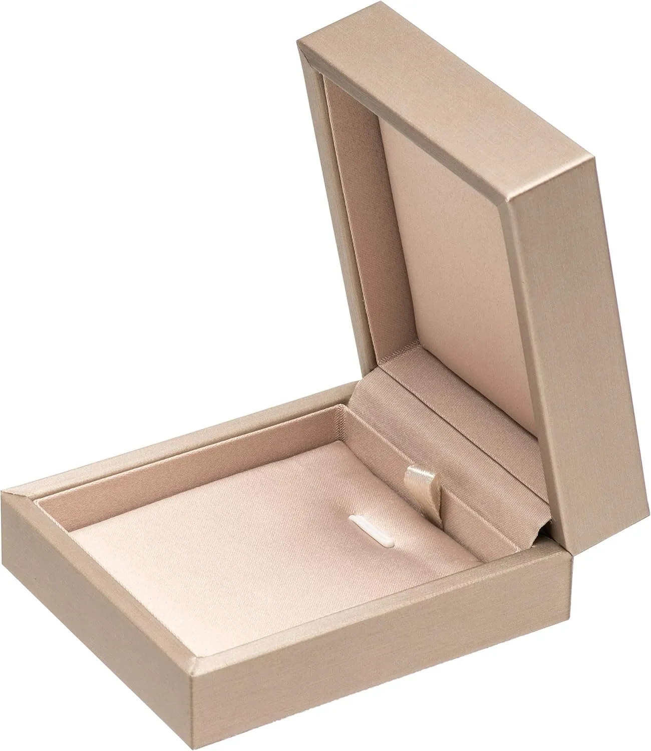 PU Leather Necklace Pendant Box for Wedding,Jewelry Gift Storage Display Case (Gold)