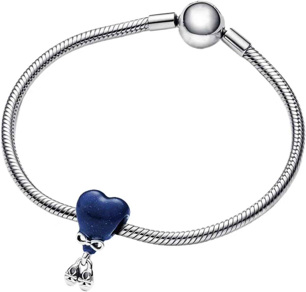 Rainbow Rose Butterfly Safety Chain Charm Bead Dangle Charms Necklace Bracelet 925 Sterling Silver with 5A Cubic Zirconia for Jewelry Gifts for Women