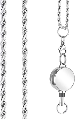 Retractable Lanyard for Women Fashion Chain Necklace Strong Lanyards for ID Badges Key Lanyards