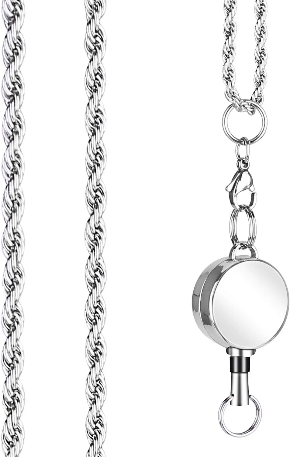 Retractable Lanyard for Women Fashion Chain Necklace Strong Lanyards for ID Badges Key Lanyards