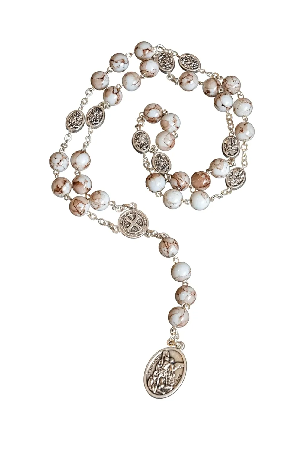 Saint St Michael Medal Charm Pendant Traditional Chaplet Rosary