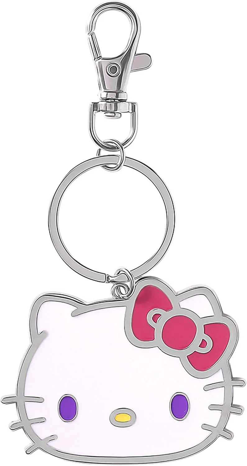 SALLY ROSE Hello Kitty Keychains Cute Official License, Enamel-Plated Fashion Sanrio Keychain with Lobster Clip Bag Charms