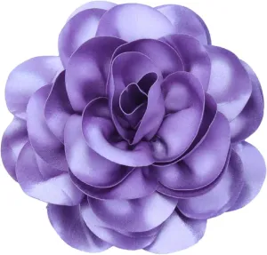 Satin Fabric Rose Flower Extra Large Big Brooches Camellia Flower Oversized Brooch Pin for Women Wedding Party Dance Banquet Dress Suit Ceremony Clothes Accessories Gifts 7.5in