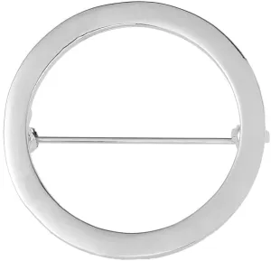 Simple Geometry Circle Brooch Pin for Women Shape Shawl Scarf Buckle Women Suit Brooch Pins Jewelry (Golden)