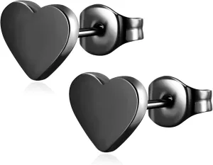 Stainless Steel Tiny Love Heart Button Stud Post Earrings for women earrings studs Dainty Simple hypoallergenic earring