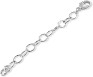 Sterling Silver 5mm Necklace Extender Chain | Available Lengths 2", 3", 4", 5", 6" | Extension Chain For Your Necklace, Bracelet, Anklet And Other Jewelry