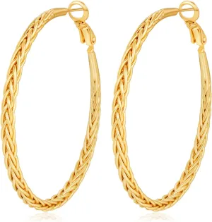 Sterling Silver Hoop Earrings for Women Hypoallergenic Silver Hoop Earrings for Women Sterling Silver Earrings Hoops Lightweight Large Silver Hoop Earrings for Women