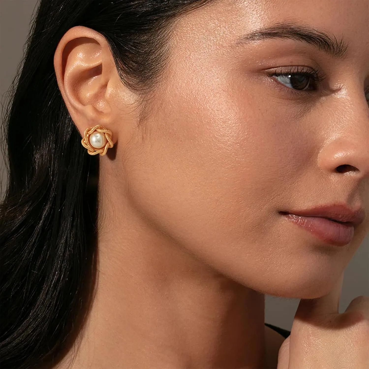 Stud Earrings for Women 14K Gold Plated CZ Stud Dainty Gold Earrings Lightweight Hypoallergenic Earrings for Women Trendy Star Cross Shell Nail Screw Pearl 925 Sterling Silver Jewelry for
