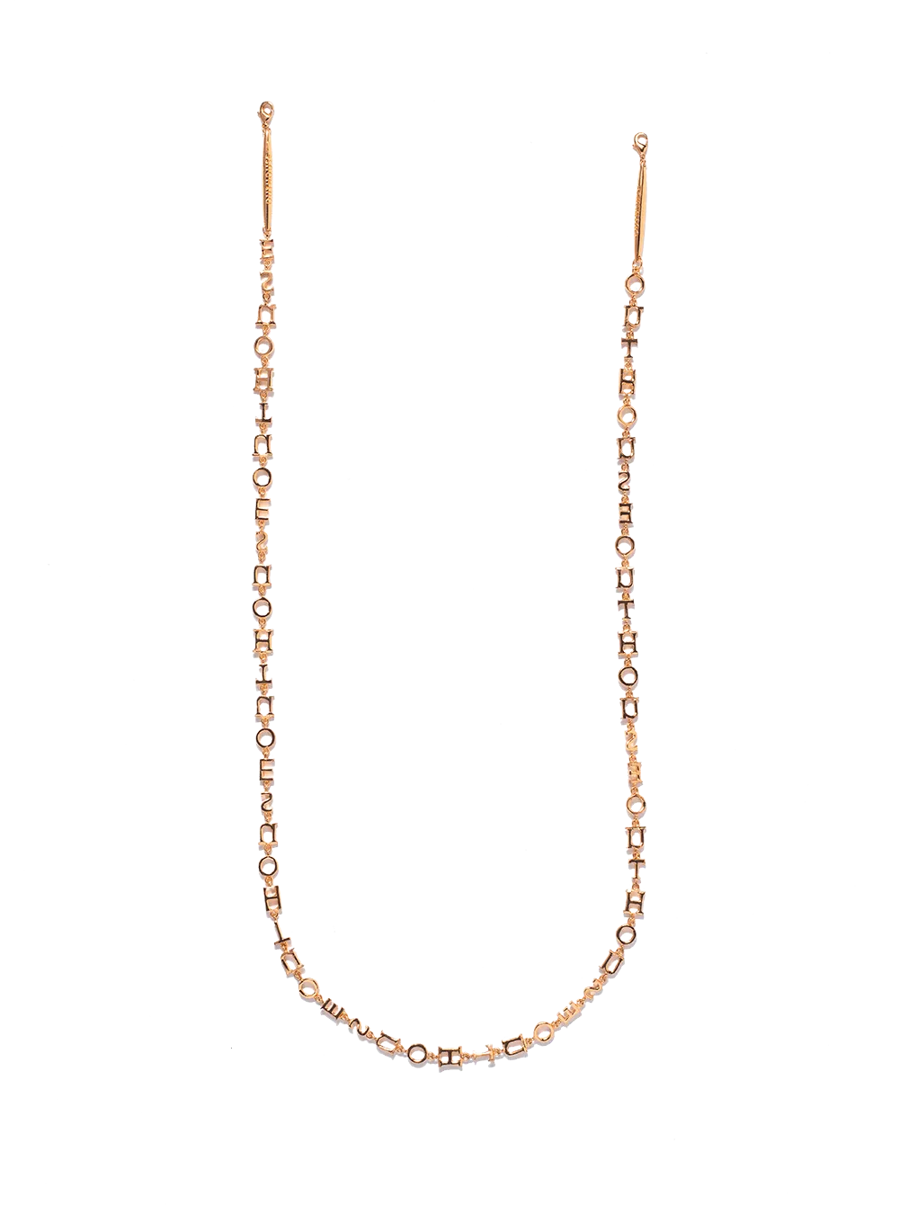 The Outhouse Monogram Convertible Lanyard in Gold