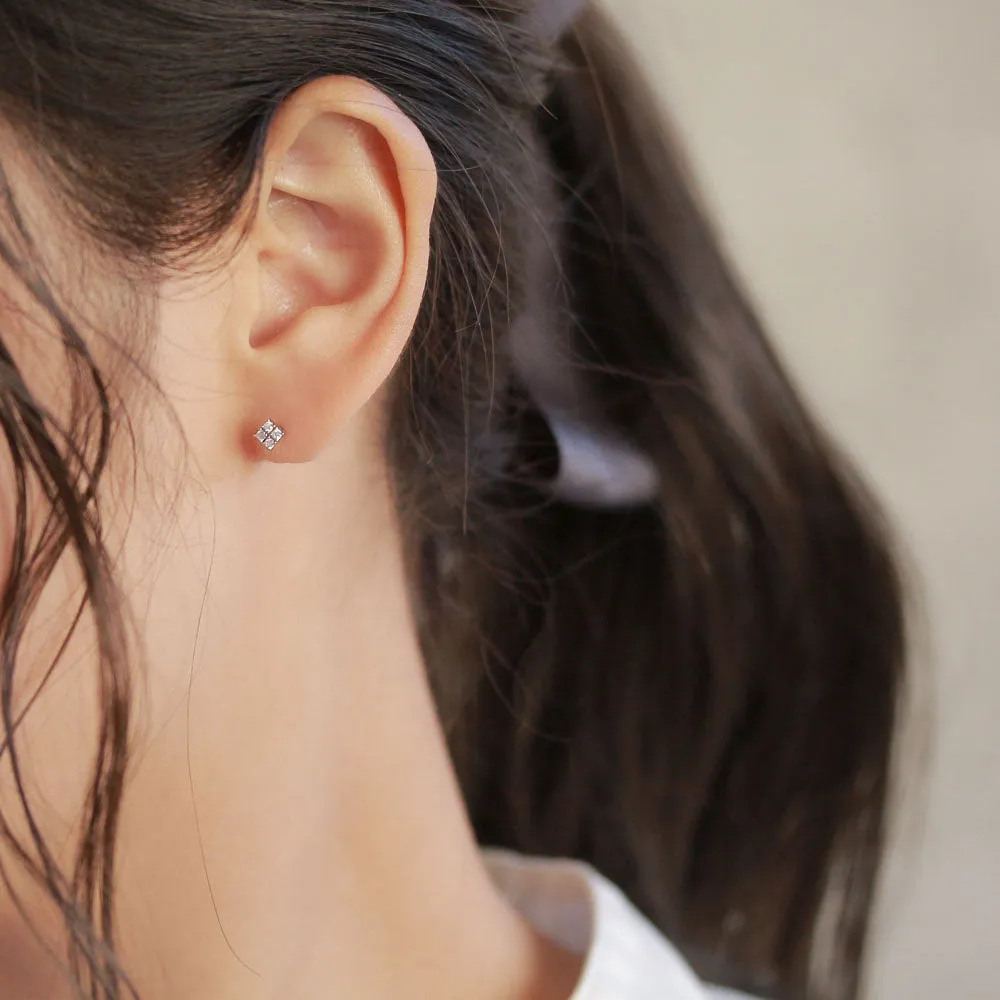 Tiny Jeweled Plastic Post Studs