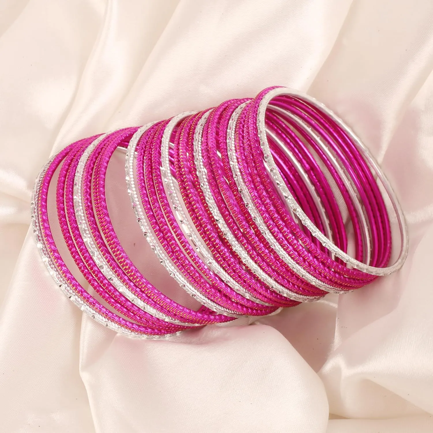Touchstone Indian Bollywood Gorgeous Handcrafted Hand Saw Peeled Pattern Designer Jewelry Bracelets Bangle in Gold or Copper or Silver Tones for Women.