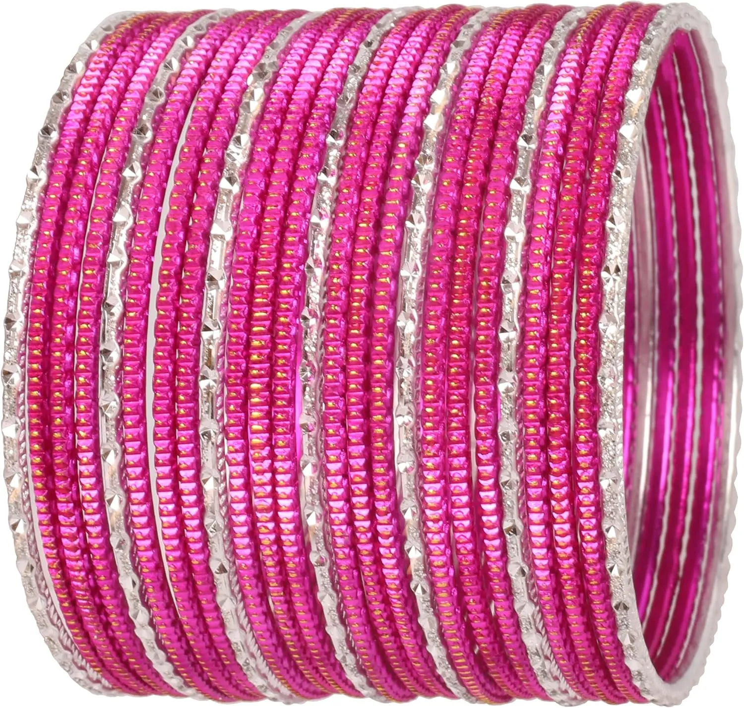 Touchstone Indian Bollywood Gorgeous Handcrafted Hand Saw Peeled Pattern Designer Jewelry Bracelets Bangle in Gold or Copper or Silver Tones for Women.