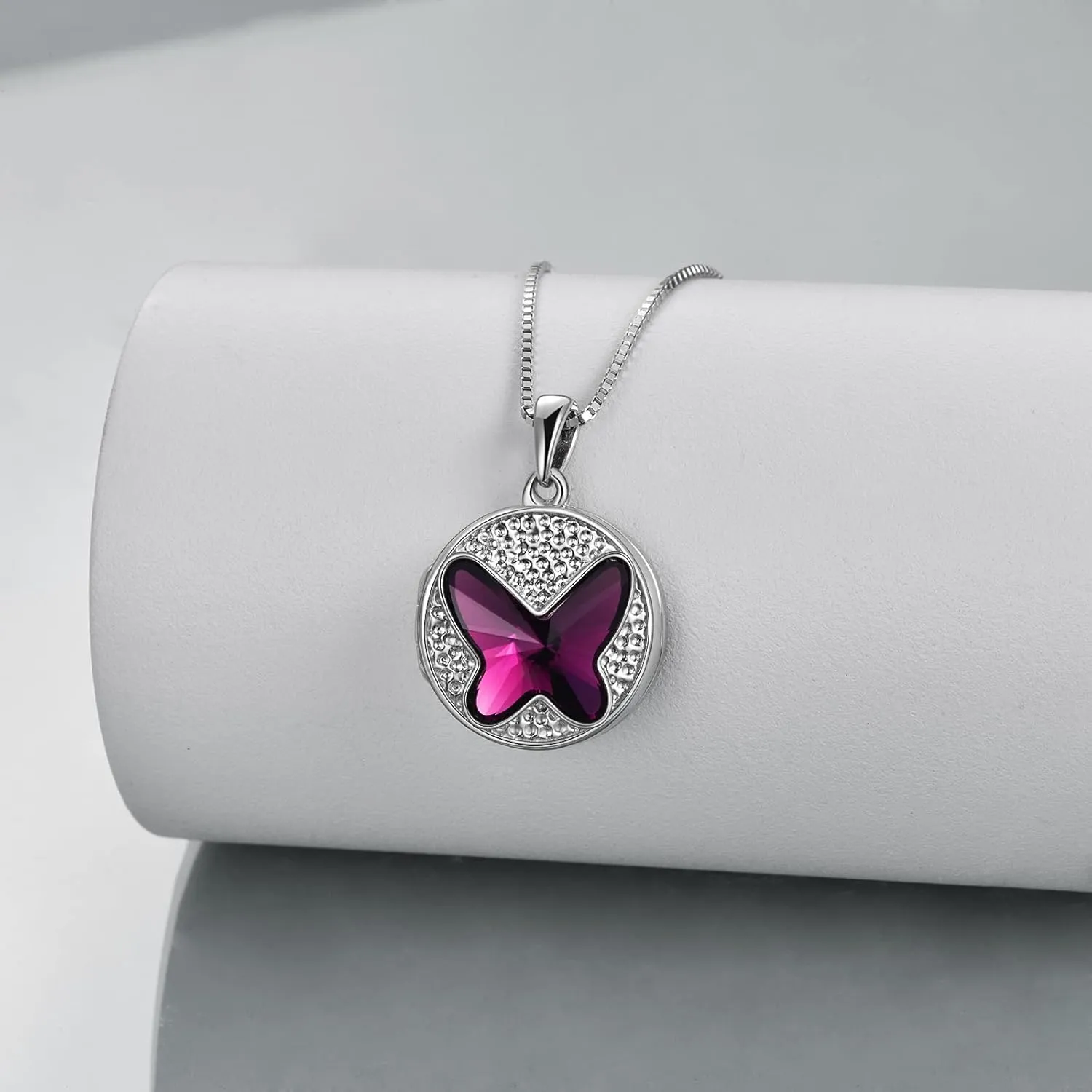 TOUPOP Unicorn/Animal/Tree/Flower Pendant Necklace for Women Girls 925 Sterling Silver Trendy Crystal Jewelry Christmas Birthday Gifts for Mom Daughter Her