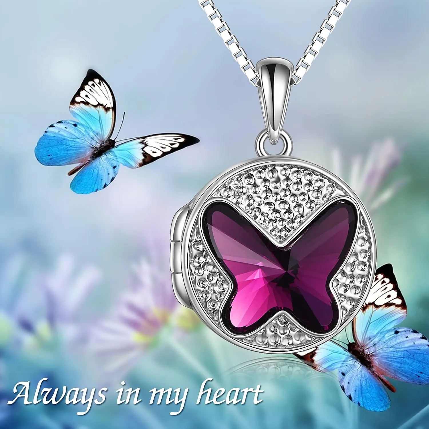 TOUPOP Unicorn/Animal/Tree/Flower Pendant Necklace for Women Girls 925 Sterling Silver Trendy Crystal Jewelry Christmas Birthday Gifts for Mom Daughter Her