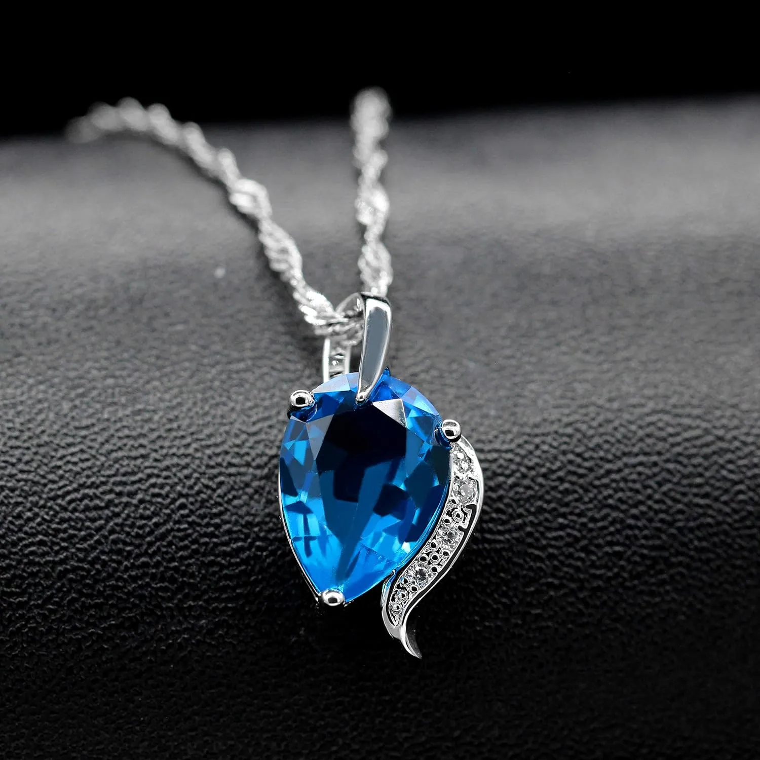 Uloveido Fashion Wedding Anniversary Jewelry Set for Women Red Purple Crystal Necklace Studs Ring Jewelry Set for Girls T300