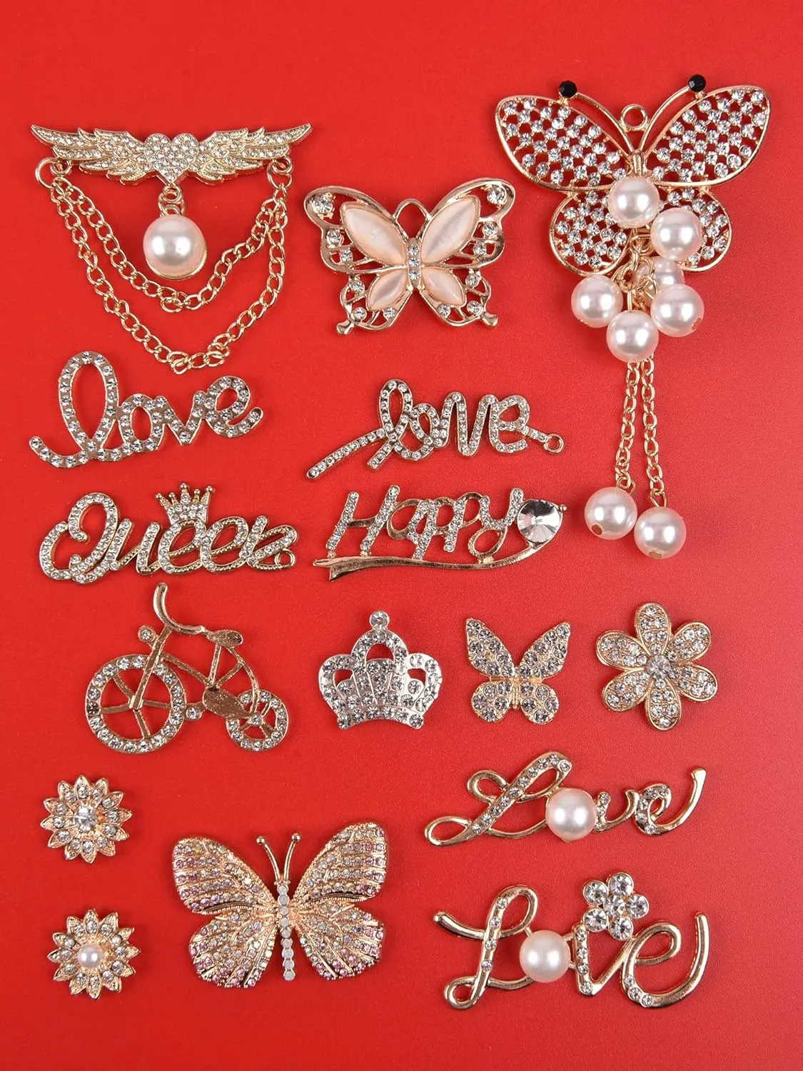 UNN Bling Shoes Charms Enamel Diamond Jewelry Shoe Decoration with Chains Accessories for Girls Women