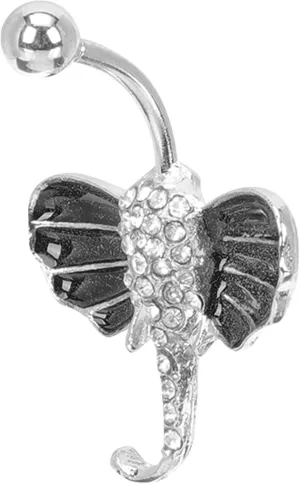 VALICLUD Elephant Navel Ring for Women Belly Button Jewelry Belly Piercing Ring Decor