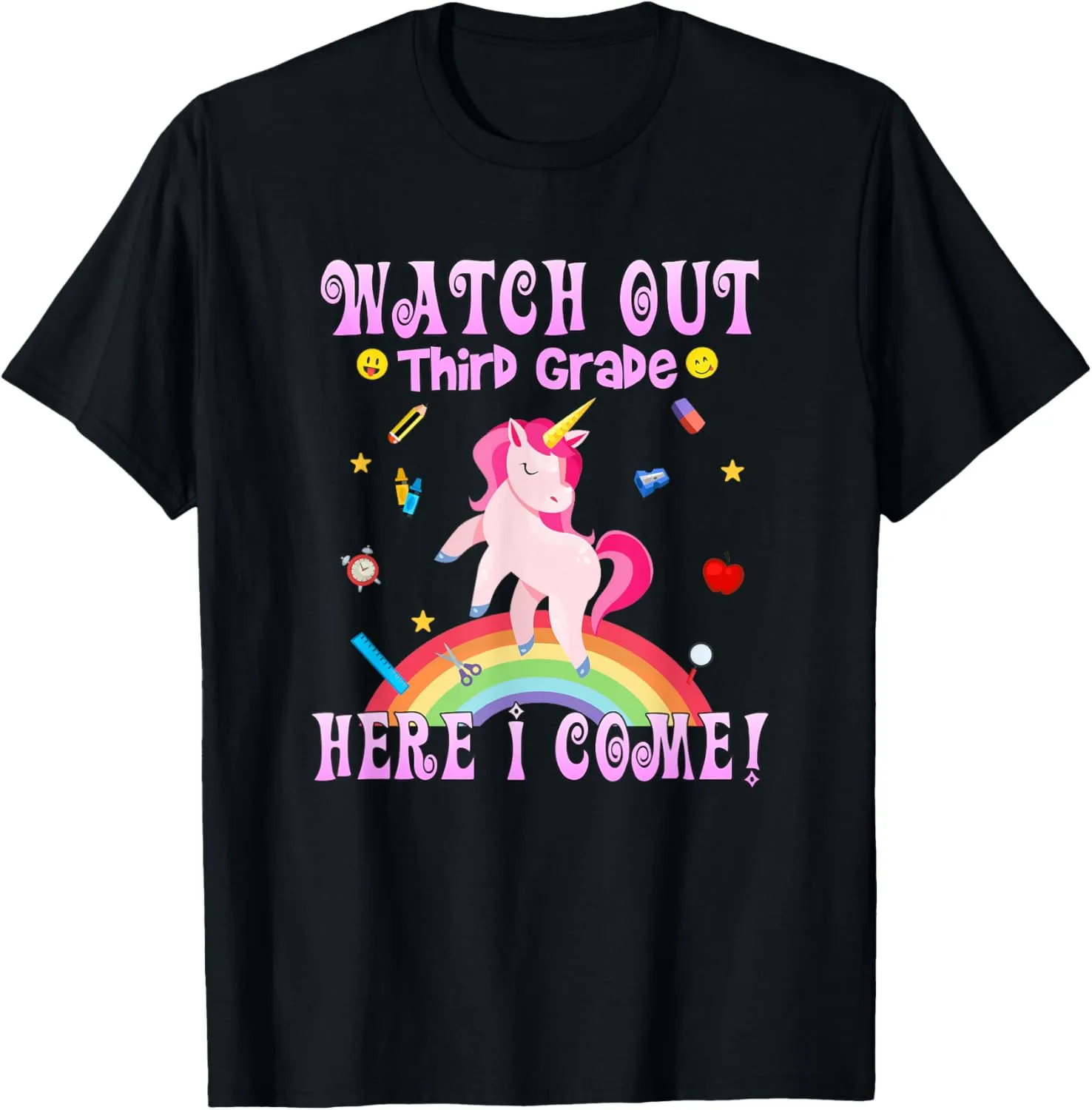 Watch Out Third Grade Here I Come Third Grade T-Shirt