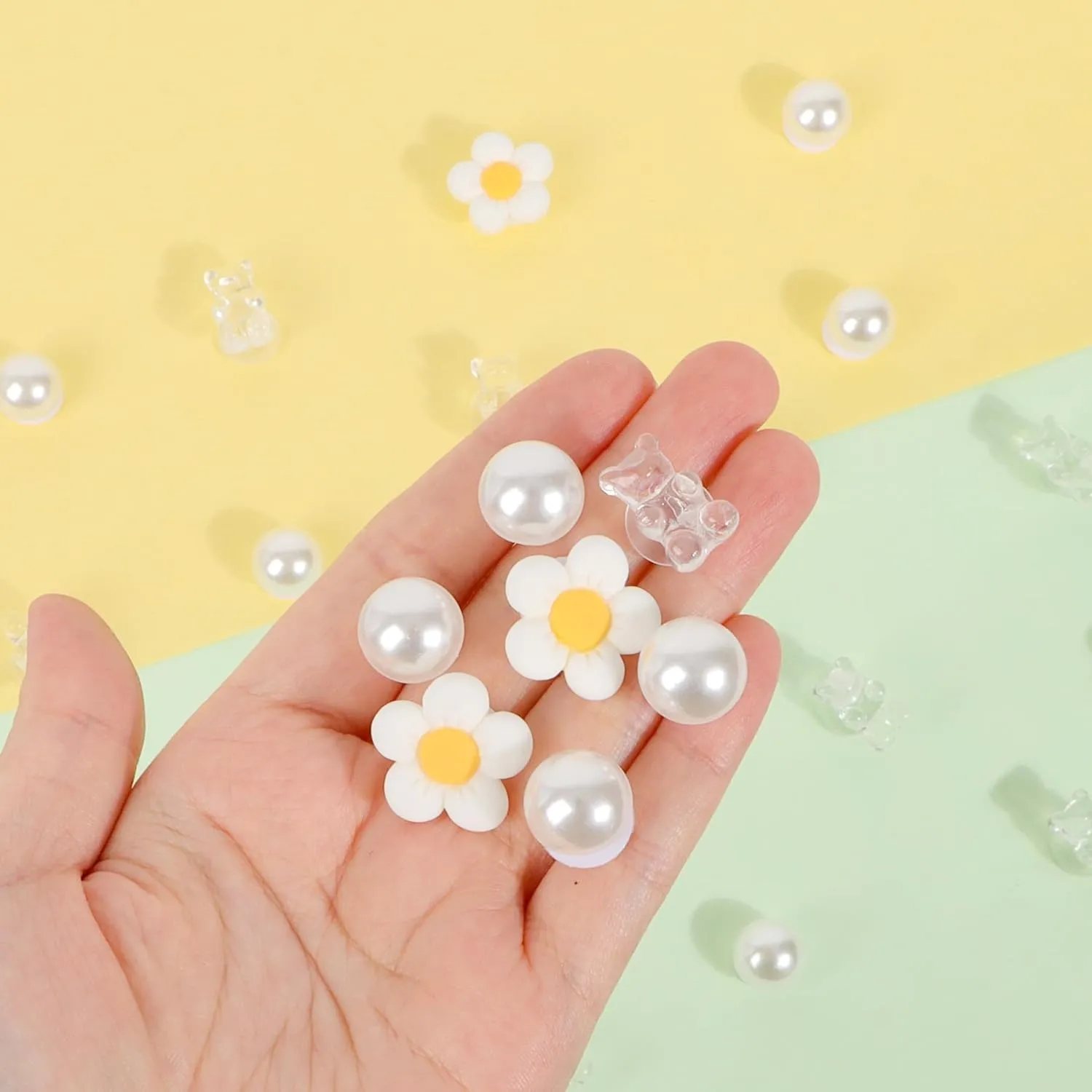 WharFlag 27 Pcs Shoe Charms for Women, Plastic Flower Pearl Shoe Decoration Charms Accessories, Cute Cartoon Pins for Shoes, Clogs, Slides, Bracelet
