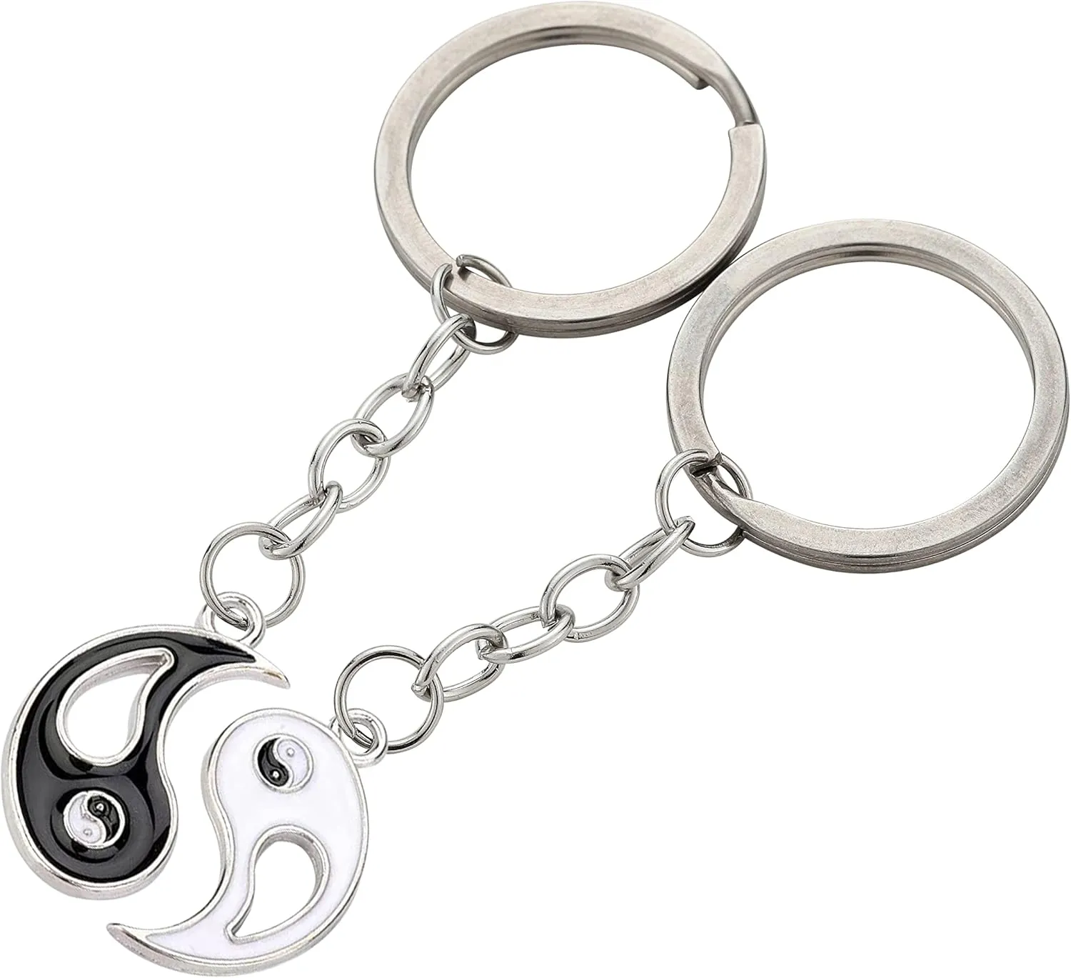 Yin Yang KeyChains Keyring Couple Gifts Best Friend BFF Birthday Christmas Gifts For Women Men
