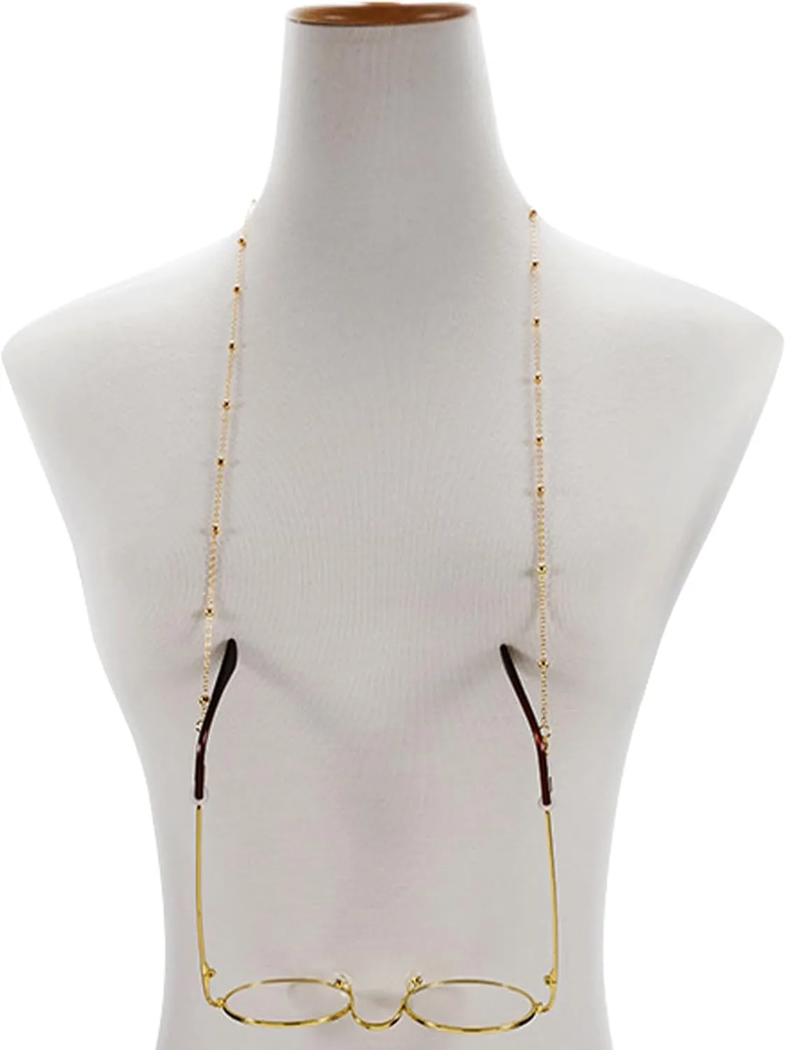 ZOORON Eyeglass Chains for Women, Premium Beaded Eyeglass Necklace Chain Cord, Eye Glasses String Holder