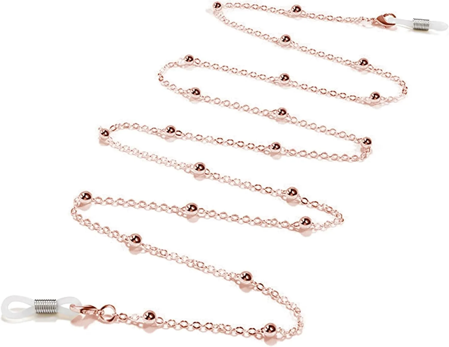 ZOORON Eyeglass Chains for Women, Premium Beaded Eyeglass Necklace Chain Cord, Eye Glasses String Holder