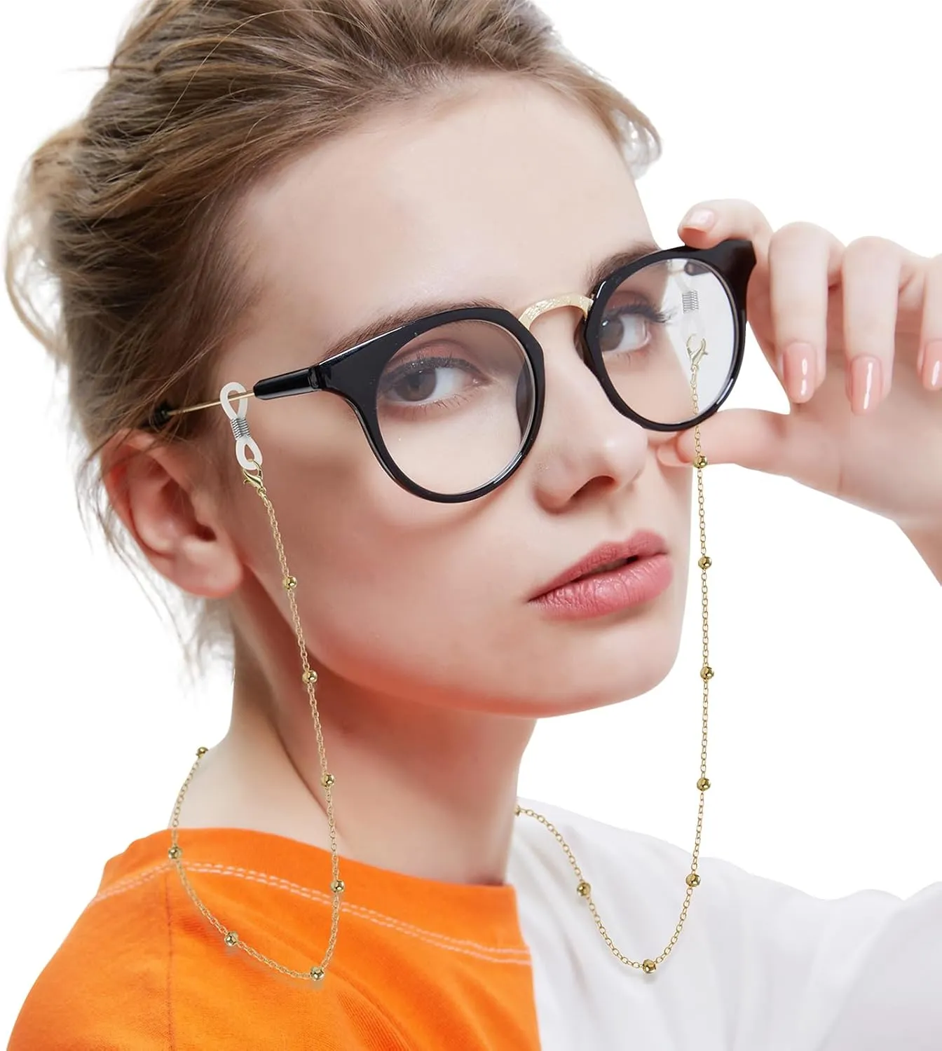 ZOORON Eyeglass Chains for Women, Premium Beaded Eyeglass Necklace Chain Cord, Eye Glasses String Holder
