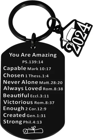 ZZP 2024 College Graduation Gifts for Men, Gifts for College Boy, Graduation Keychain, End of Year Gifts, Nurse Graduation Gifts 2024 for Women Men Master Graduates Gifts for Teens Boys Girls